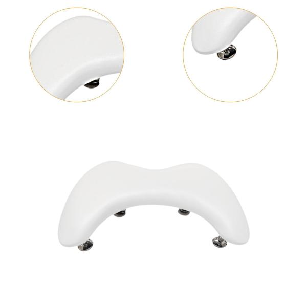 PUレザー U字型アームレスト 取り外し可能スタンド サロン用 女性 ネイル用品 ホワイト