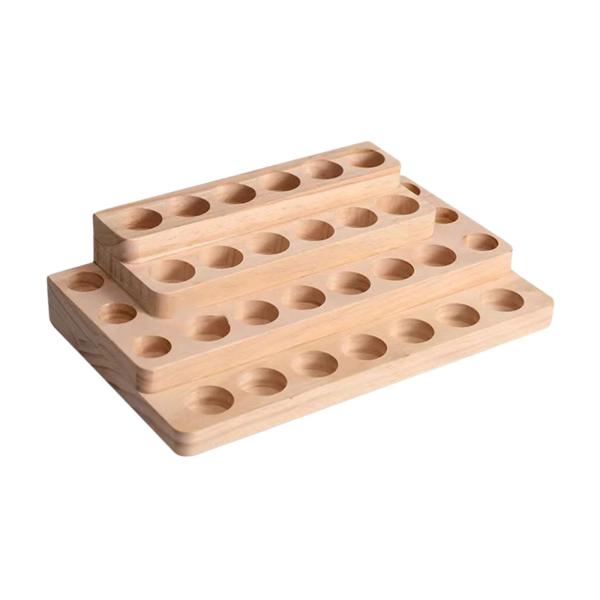 木製のディスプレイスタンドラックデスクアロマボトル祭りのためのストレージオーガナイザー29.5cmx17.5cmx7.2cm