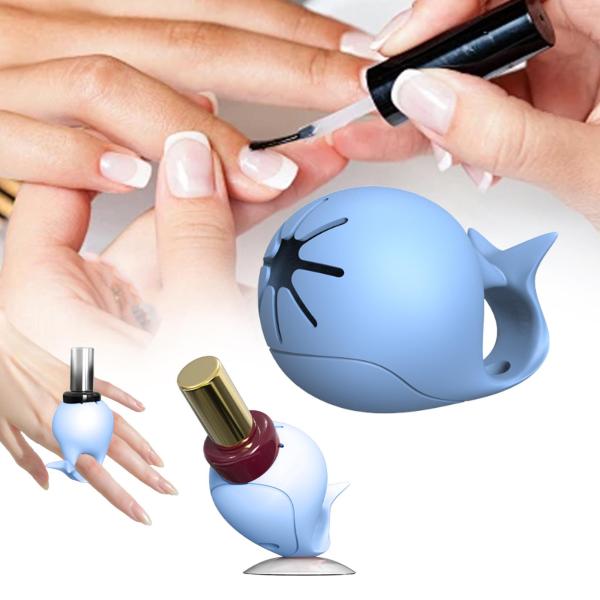 ネイルポリッシュボトルホルダー 多機能アートツール ペディキュア 自宅 旅行用 ブルー