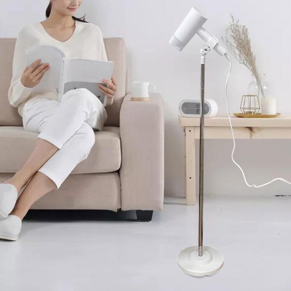 ヘアドライヤーホルダースタンド フロアデスクトップスタンディング 高さ調節可能 格納式 ポータブルスタイリングツールラック ホームグルーマーツール用