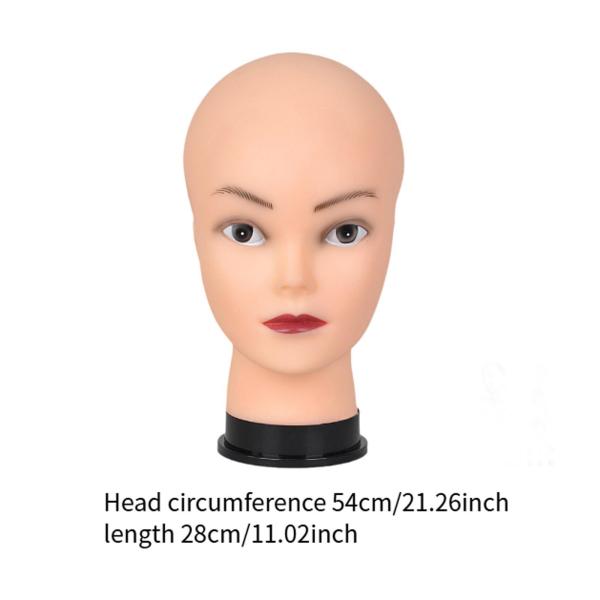 ハゲのマネキンヘッド 丈夫な多目的プロ仕様のマネキンヘッド メガネウィッグ製作とディスプレイのトレーニング用
