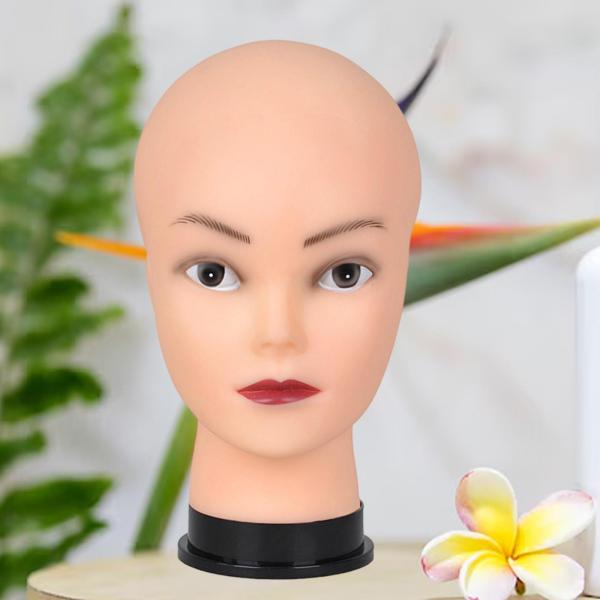 ハゲのマネキンヘッド 丈夫な多目的プロ仕様のマネキンヘッド メガネウィッグ製作とディスプレイのトレーニング用