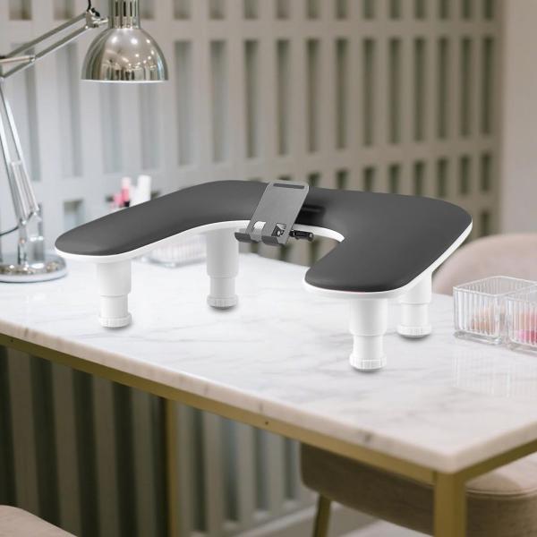 ネイルアームレスト ネイルハンドレストピロー U字型 滑り止め 高さ調節可能 マニキュアピロー アームレスト サロン ホーム用