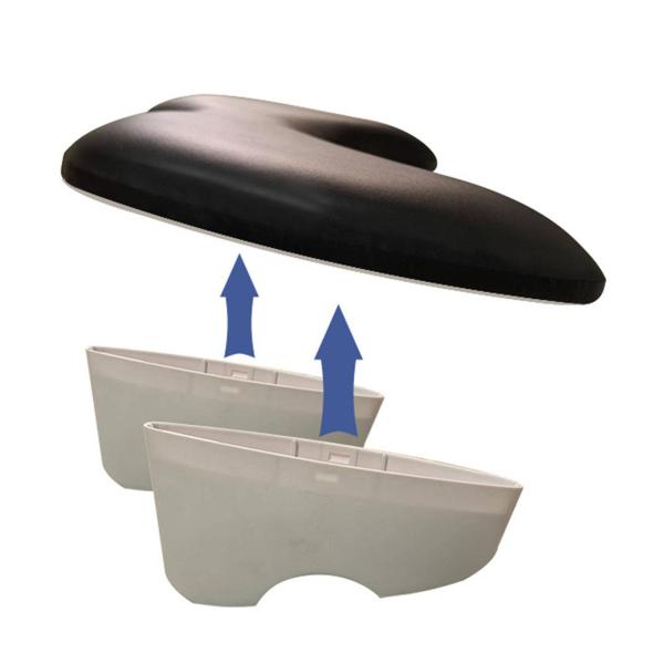 アクリルネイル用ネイルアームレスト 滑り止め 人間工学設計 サポート ネイルハンドピロー ブラック