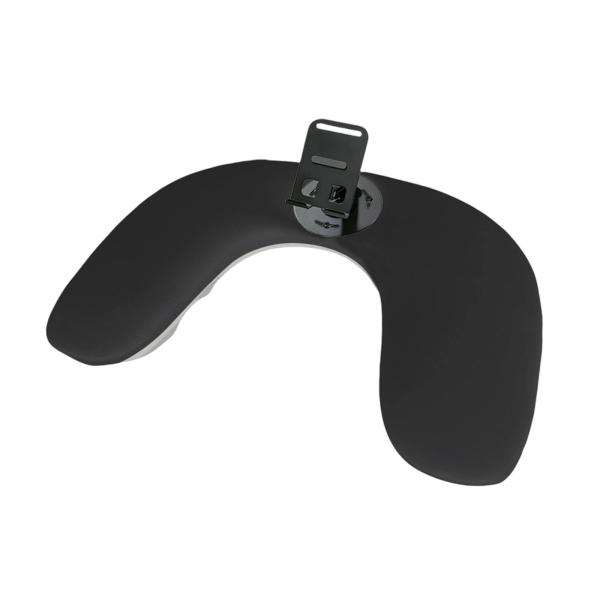 ネイルテクニシャン用 PUレザー U字型アームレスト 取り外し可能な電話ホルダー付き ブラック