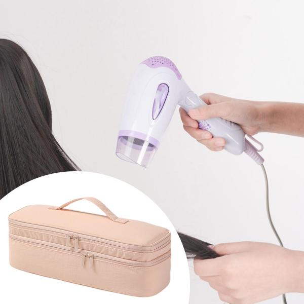 ヘアドライヤー旅行用収納バッグ ヘアドライヤー旅行用キャリーケース 家庭用 女性用 ピンク
