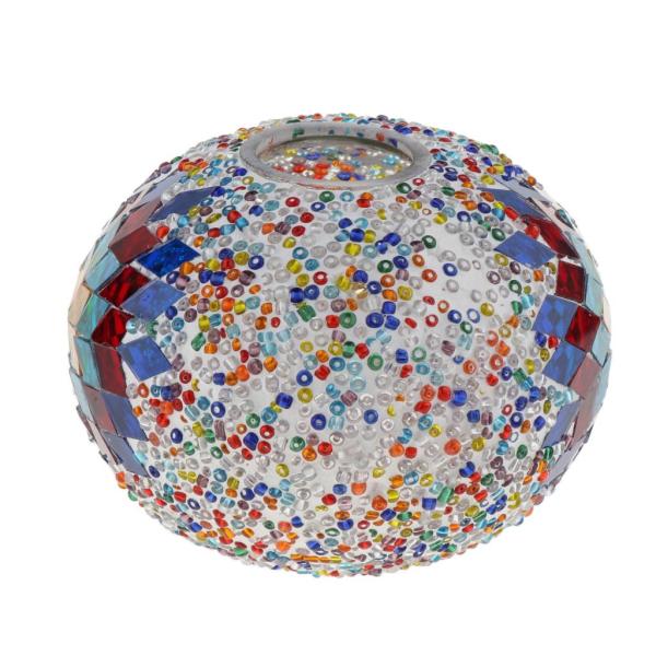 多彩なトルコ様式のガラスランプのかさ天井のファンのシャンデリアの薄い陰