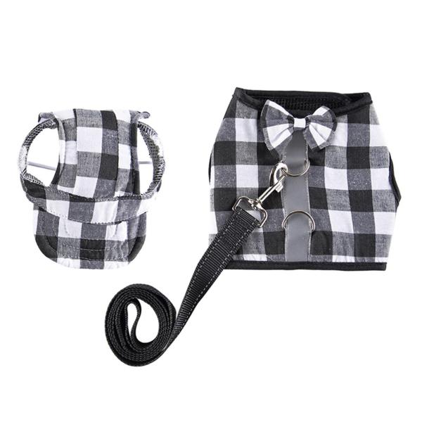 帽子ペットコスチュームパーティー服ペット犬ベストハーネスブラックホワイトXS