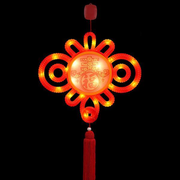 祭りの家の装飾のために3D赤をぶら下げているLEDライト春祭りのペンダント｜stk-shop｜03