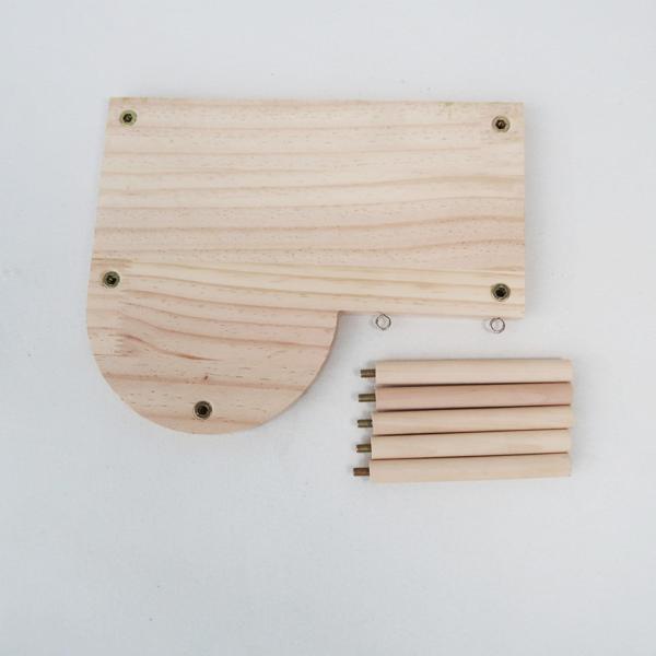 クライミングラダーケージインコセイインコモルモットと木製ハムスタープラットフォーム