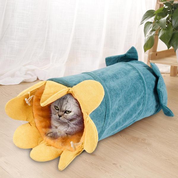 ペット猫ハムスタートンネルおもちゃチューブテントモルモットハリネズミマウスラットキュウリ