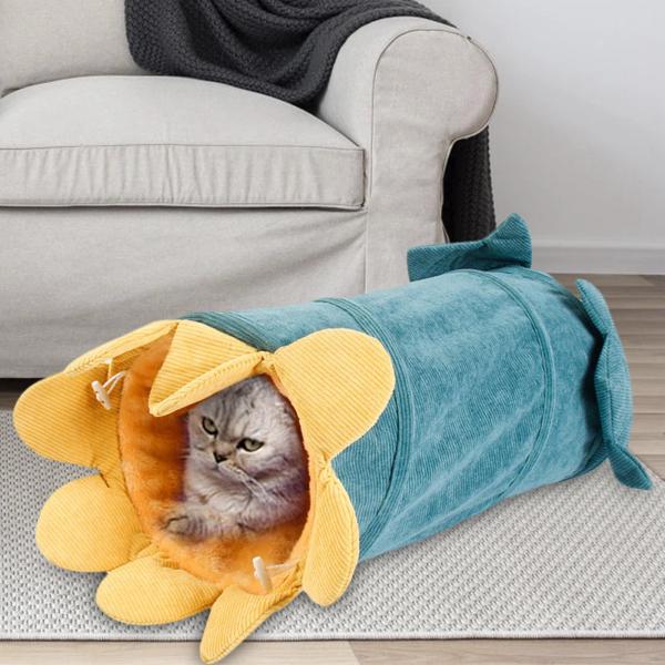 ペット猫ハムスタートンネルおもちゃチューブテントモルモットハリネズミマウスラットキュウリ