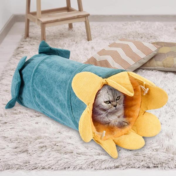 ペット猫ハムスタートンネルおもちゃチューブテントモルモットハリネズミマウスラットキュウリ