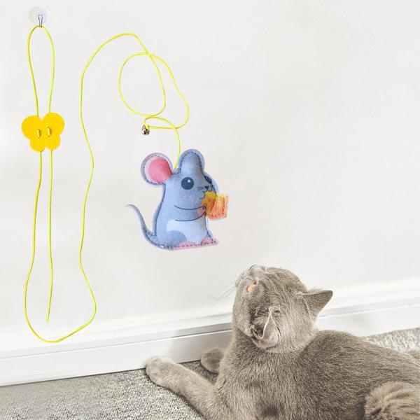 面白い子猫のおもちゃインタラクティブなおもちゃ猫用品羽のおもちゃ猫スティック猫ティーザーおもちゃ猫屋内ドアの猫のケージのおもちゃを再生します｜stk-shop｜07