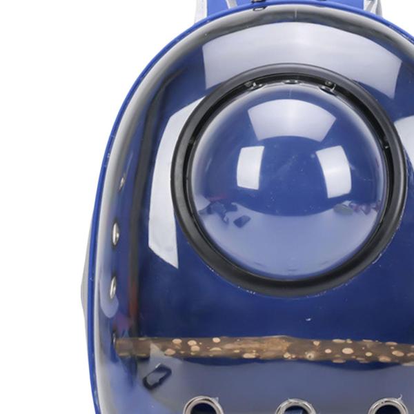 ポータブルオウムキャリアバックパックトラベルケージバードスペースカプセルブルー