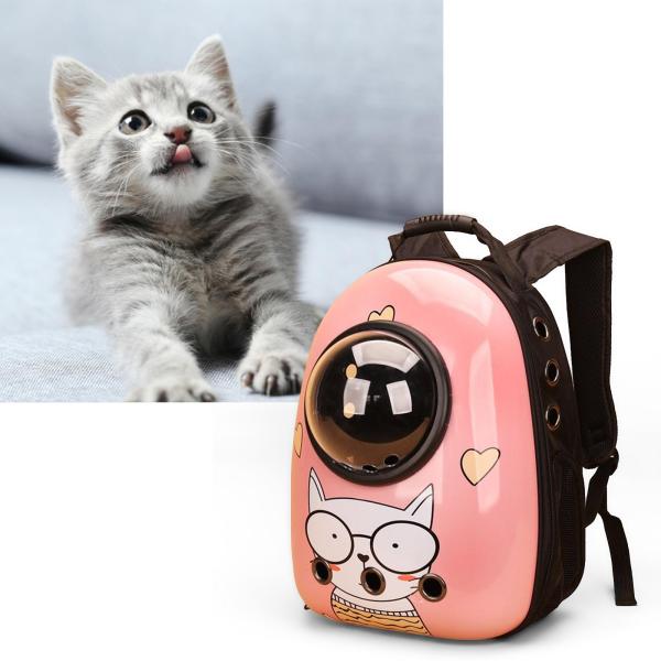 猫キャリアバックパック宇宙カプセルトラベルバブルバッグ子猫屋外メガネ猫