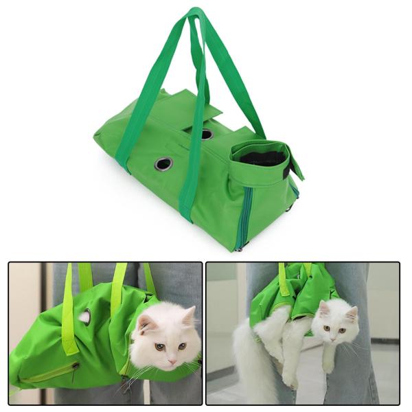 猫のグルーミング拘束バッグベージュ