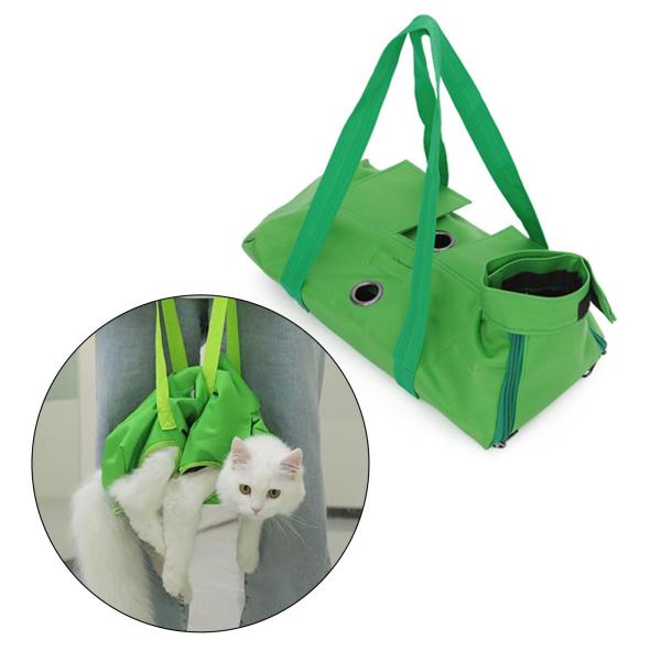 猫のグルーミング拘束バッグベージュ