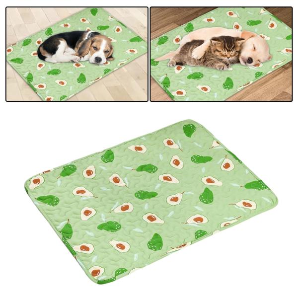 犬用ベッドマット かわいいプリント 洗濯機洗い可 アンチスリップ ペットマットレス 60cmx45cm