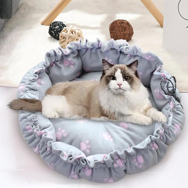 快適な犬のベッドペット猫クッションソフトネスト子犬犬小屋冬洗える調節可能な暖かい子猫のベッドペット用品
