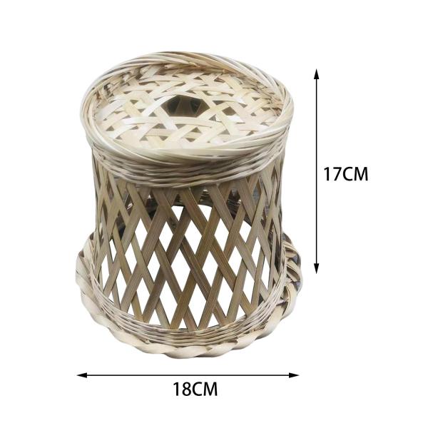 竹ランプシェード天井照明器具カバー吊り下げ LED ペンダントライトラウンドトップ