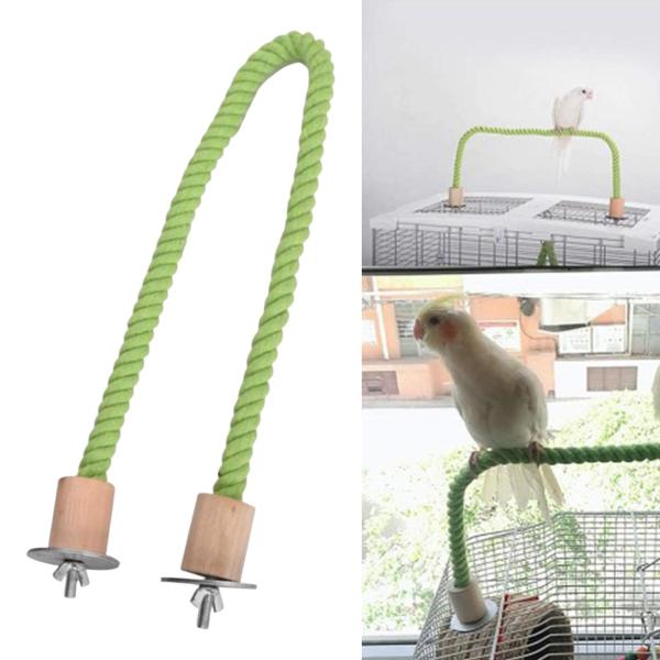 鳥ロープとまり木オウム トレーニング ケージとまり木インコ Conures オカメインコ 100 cm