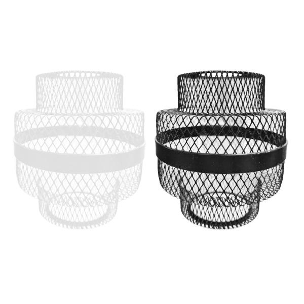 ハンギングペンダントライトランプシェードフィッティング照明メタルワイヤーライトケージカバーブラック