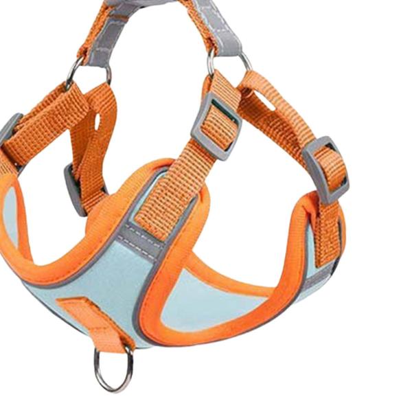子犬用ハーネス 軽量 ソフト ペット ベスト ハーネス ランニング ウォーキング トレーニング用 M