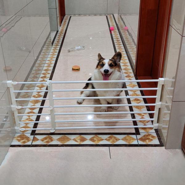 拡張可能なゲートプロテクターバリア格納式犬のゲート屋内ホールハウス 56to100cmx24cm ホワイト