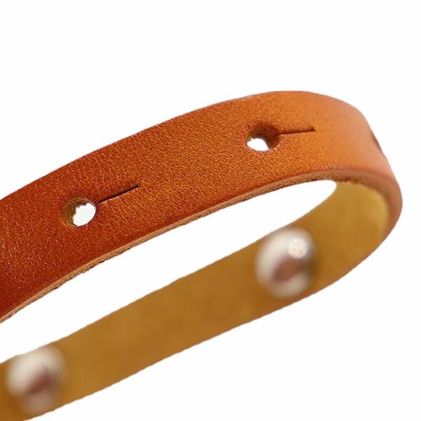 猫の首輪 快適な猫のベル首輪ネックレス 屋外トレーニングウォーキング用 オレンジ 20〜26cm