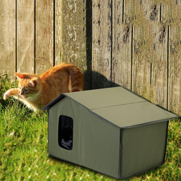 屋外用キャットハウス 犬小屋 耐候性 耐久性 居心地の良いテント 安定