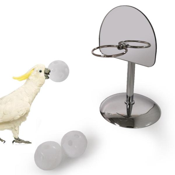 オウムのおもちゃ バスケットボール 鳥のトレーニングおもちゃ ペット用品 オウム インテリジェンスおもちゃ フィンチ バスケットボール フー