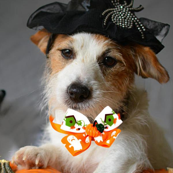 秋のハロウィンペット蝶ネクタイ子犬猫首輪ネックレス子猫小型犬ウサギスタイル B