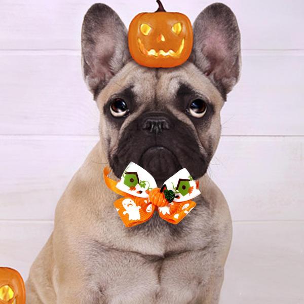 秋のハロウィンペット蝶ネクタイ子犬猫首輪ネックレス子猫小型犬ウサギスタイル B