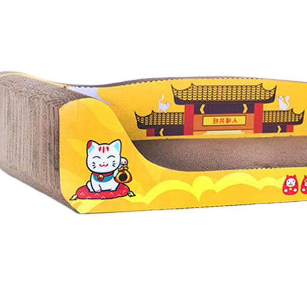 猫スクラッチベッド段ボール紙家具大型猫スクラッチャー段ボール60cmx30cmx12cm