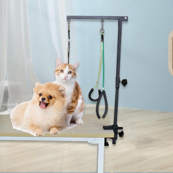 クランプ付き犬グルーミングアーム、ペットグルーミング用品、犬グルーミングテーブル、ペット折りたたみグルーミングテーブルスタンド犬猫用