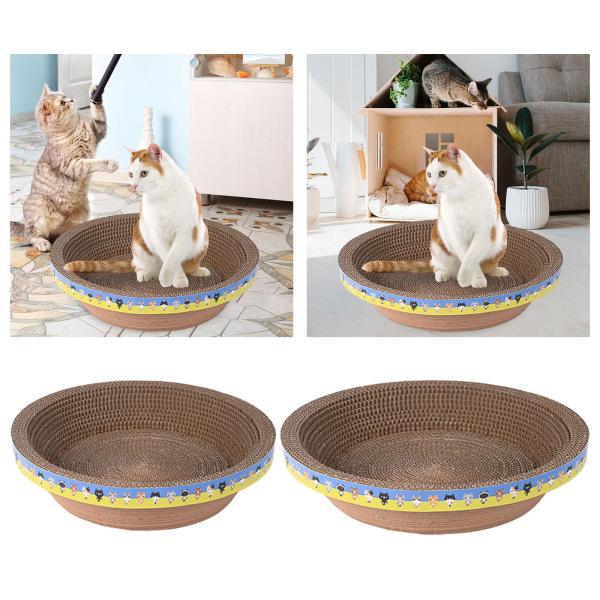 猫スクラッチャー ダンボール 猫スクラッチャー マット スクラッチパッド 猫研ぎ爪 45cm
