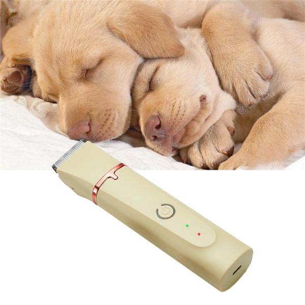 犬用バリカン電気低ノイズ静かなペットグルーミングツール、ポータブルペットヘアトリマー、耳、足、尻、顔用グラインダー