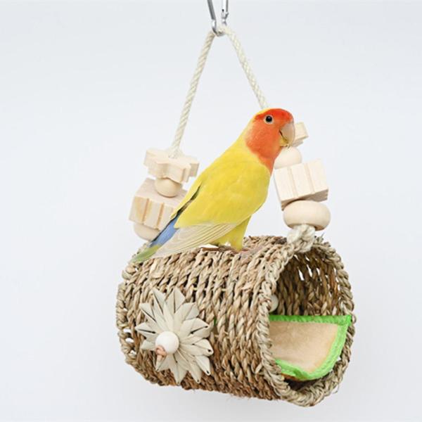 ハチドリ屋外鳥トンネルハミングバードネスト鳥の巣バードハウス庭木用オウムオカメインコインコ中庭