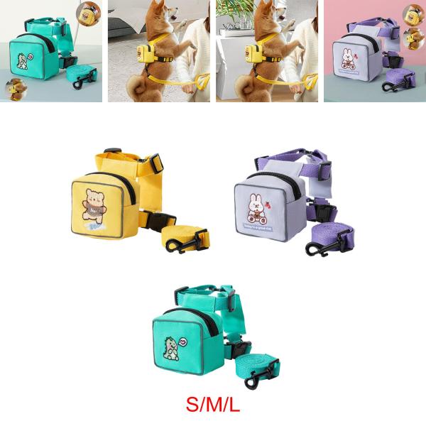 Lovely Dog バックパック ハーネス ペットハーネス バックパック アウトドア ウォーキング キャンプ用 イエロー S
