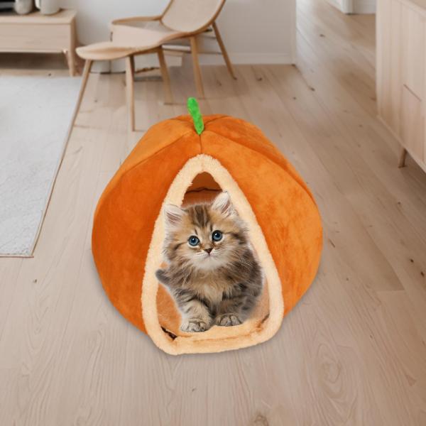 猫ハウス猫ベッド犬小屋スヌーズ秋冬ソフト睡眠半密閉ペット猫の巣猫ベッド洞窟チワワ子猫猫用