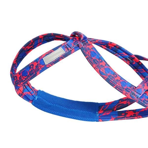 犬引っ張りハーネス スポーツ Skijoring Bikejoring ワークアウト そりハーネス L ローズレッド