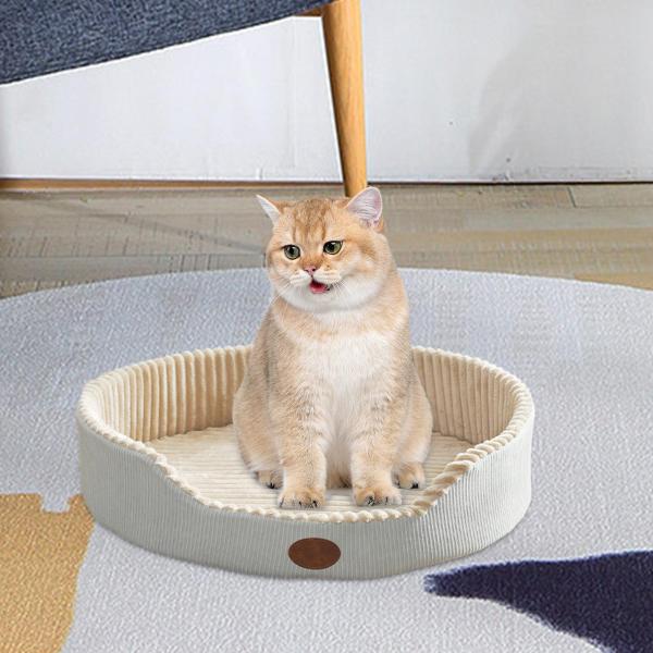 猫ベッド 室内猫用 居心地が良く 滑り止め 洗える ペット キャット シェルター M