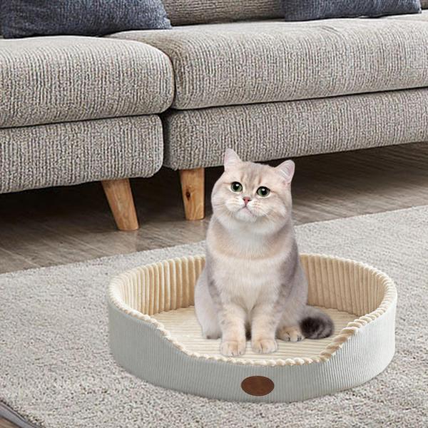 猫ベッド 室内猫用 居心地が良く 滑り止め 洗える ペット キャット シェルター M