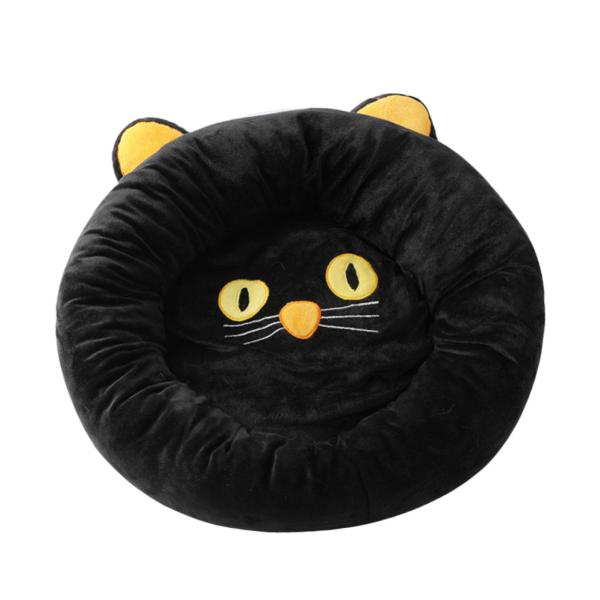 ペット猫ベッド猫睡眠ベッドかわいいペット用品オールシーズン滑り止め子猫洞窟直径 50 センチ犬小屋クッション犬小屋