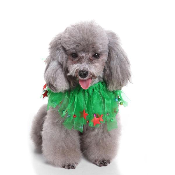 ハロウィン ペット チョーカー フェスティバル ソフト ネックウェア 子犬 チョーカー ペット クリスマス スカーフ グリーン