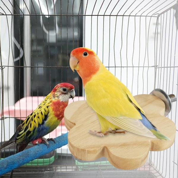 鳥止まり木スタンド オウム プラットフォーム 木の枝のおもちゃ コニュア小動物用 A