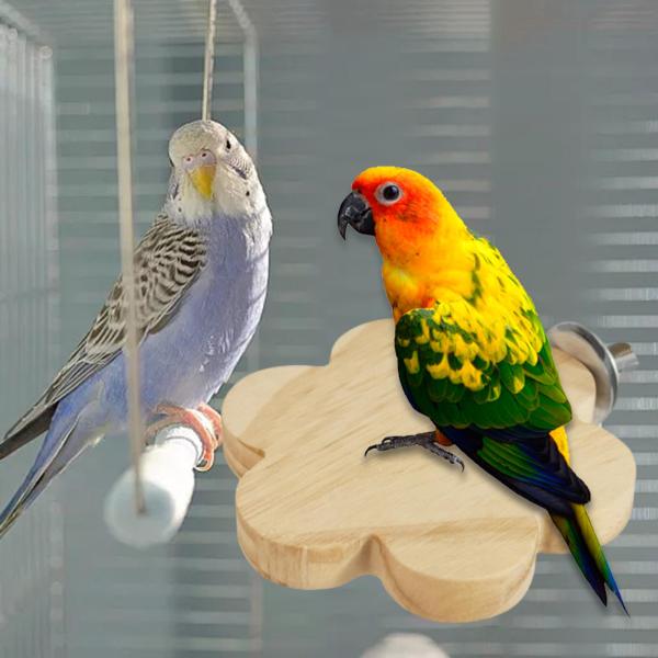 鳥止まり木スタンド オウム プラットフォーム 木の枝のおもちゃ コニュア小動物用 A