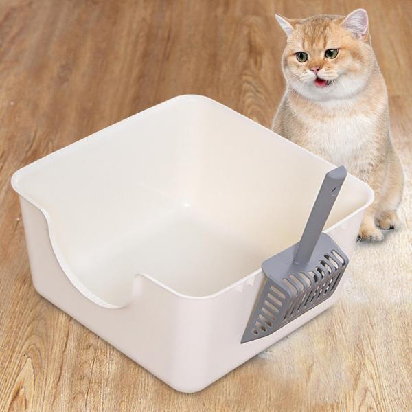 しつけるトイレ開放的 流出防止 猫のトイレ ペット 猫用品 猫のトイレ 猫用トイレ