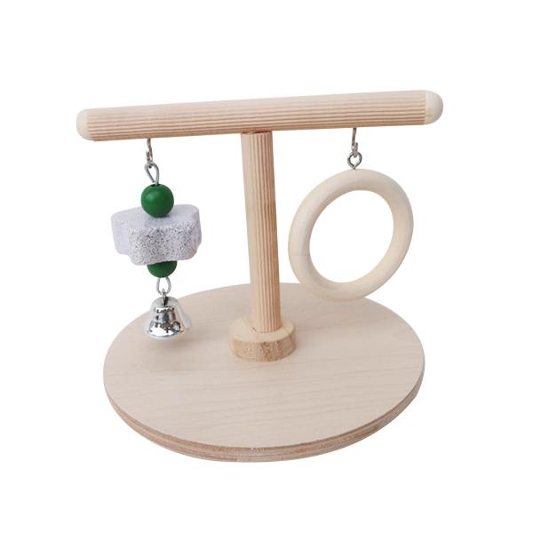 オウムプレイスタンドバードトレーニングスタンド、自立式スタンディング木製木製鳥ケージおもちゃオウム止まり木スタンドオウムコンゴウインコ用